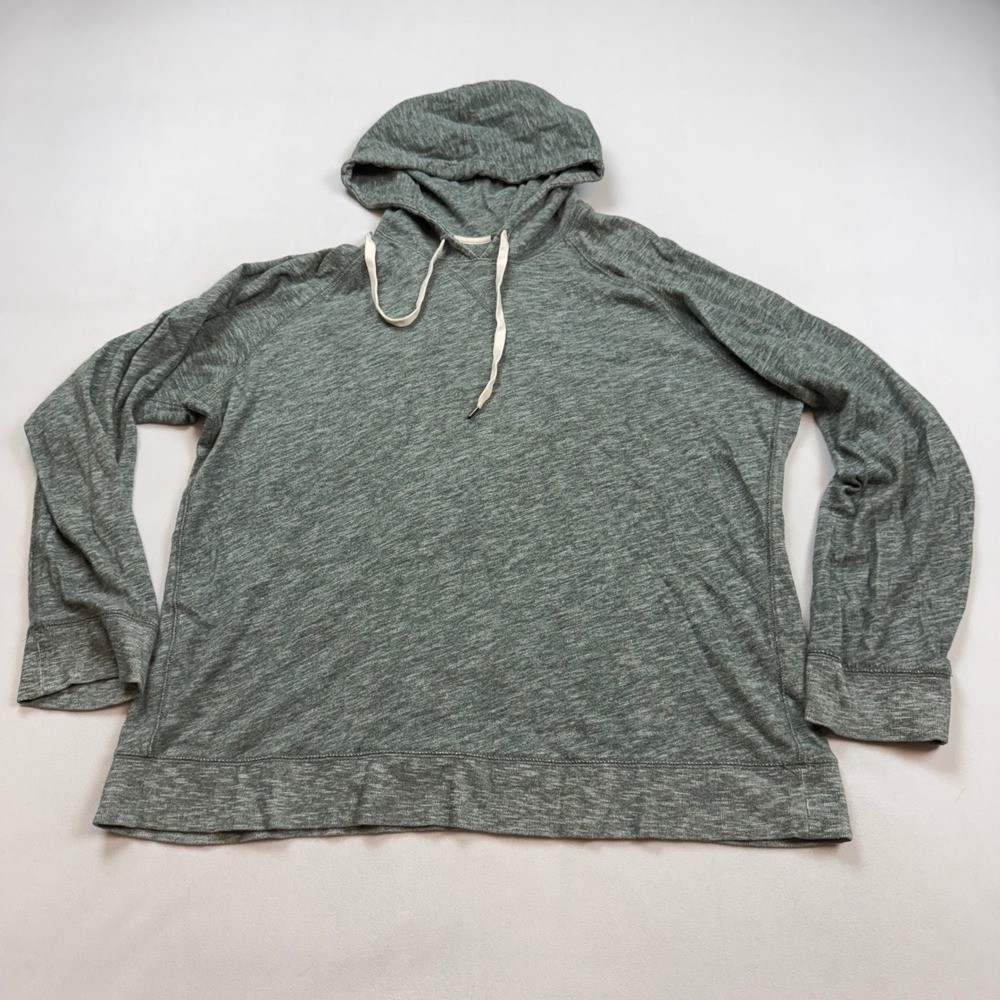 Vince Mens Slub Cotton Hoodie XL Green Olive Pullover M2116-8591